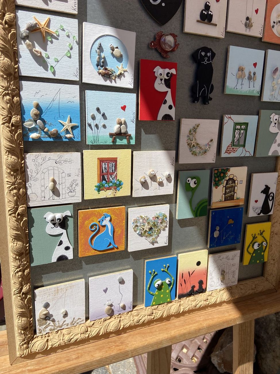 Kleine gemalte Bilder