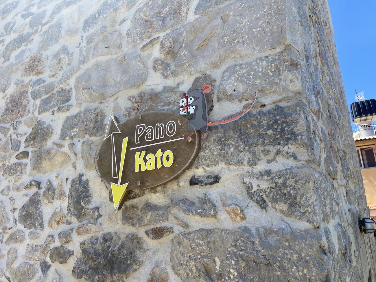 Das handgemalte Ladenschild